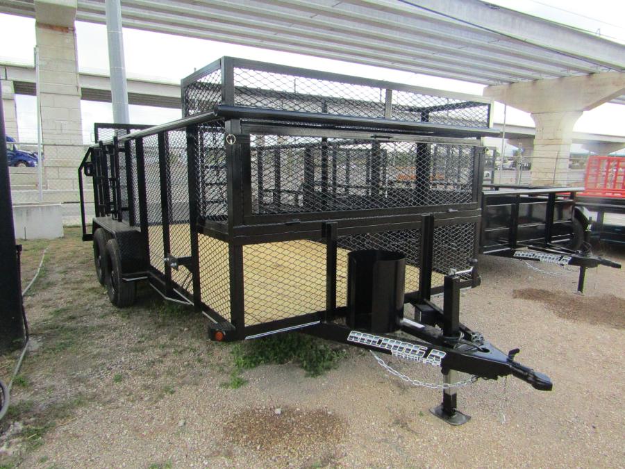 83X1 83"x16 LANDSCAPE TRAILER W/ 5 ROCKING R Image 3