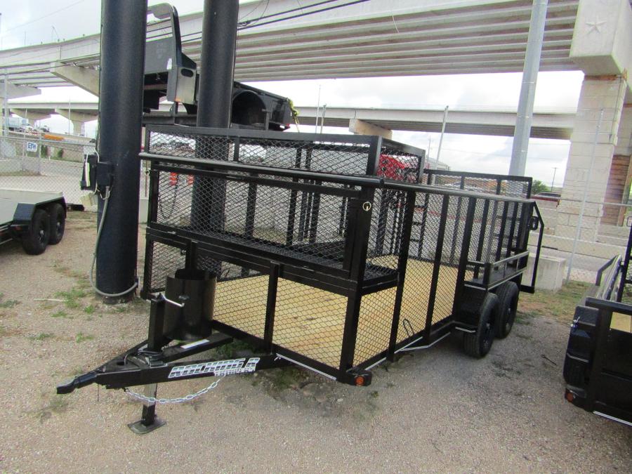 83X1 83"x16 LANDSCAPE TRAILER W/ 5 ROCKING R Image 4