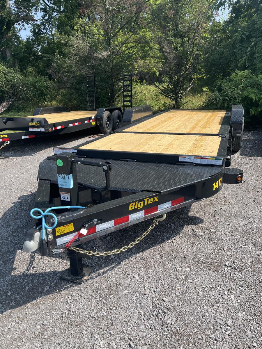 Big Tex 14TI 83" x 22 (16 + 6) Heavy Duty I-Beam Tilt Bed Trailer Image 0