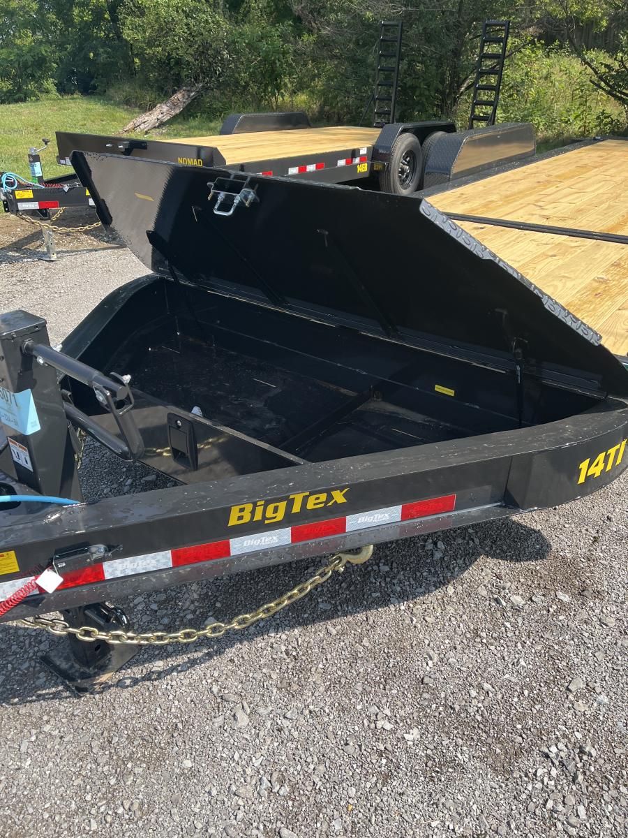 Big Tex 14TI 83" x 22 (16 + 6) Heavy Duty I-Beam Tilt Bed Trailer Image 1