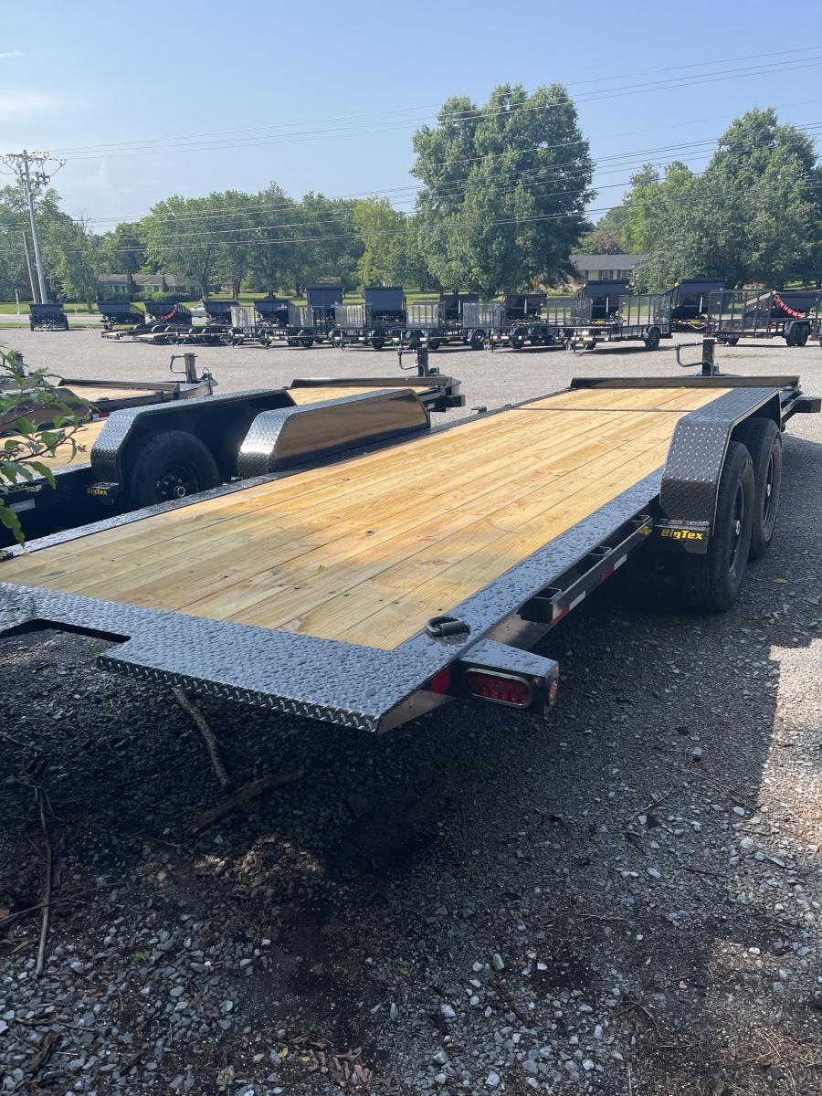 Big Tex 14TI 83" x 22 (16 + 6) Heavy Duty I-Beam Tilt Bed Trailer Image 3