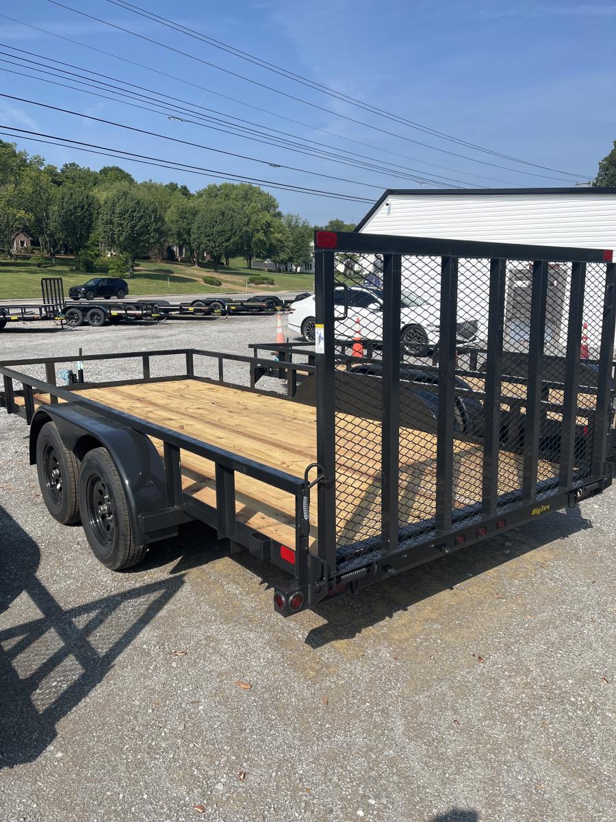 Big Tex 70PI 7K TAND SQ TU UTL 83"X16 2 BRAKES, BLK Image 2
