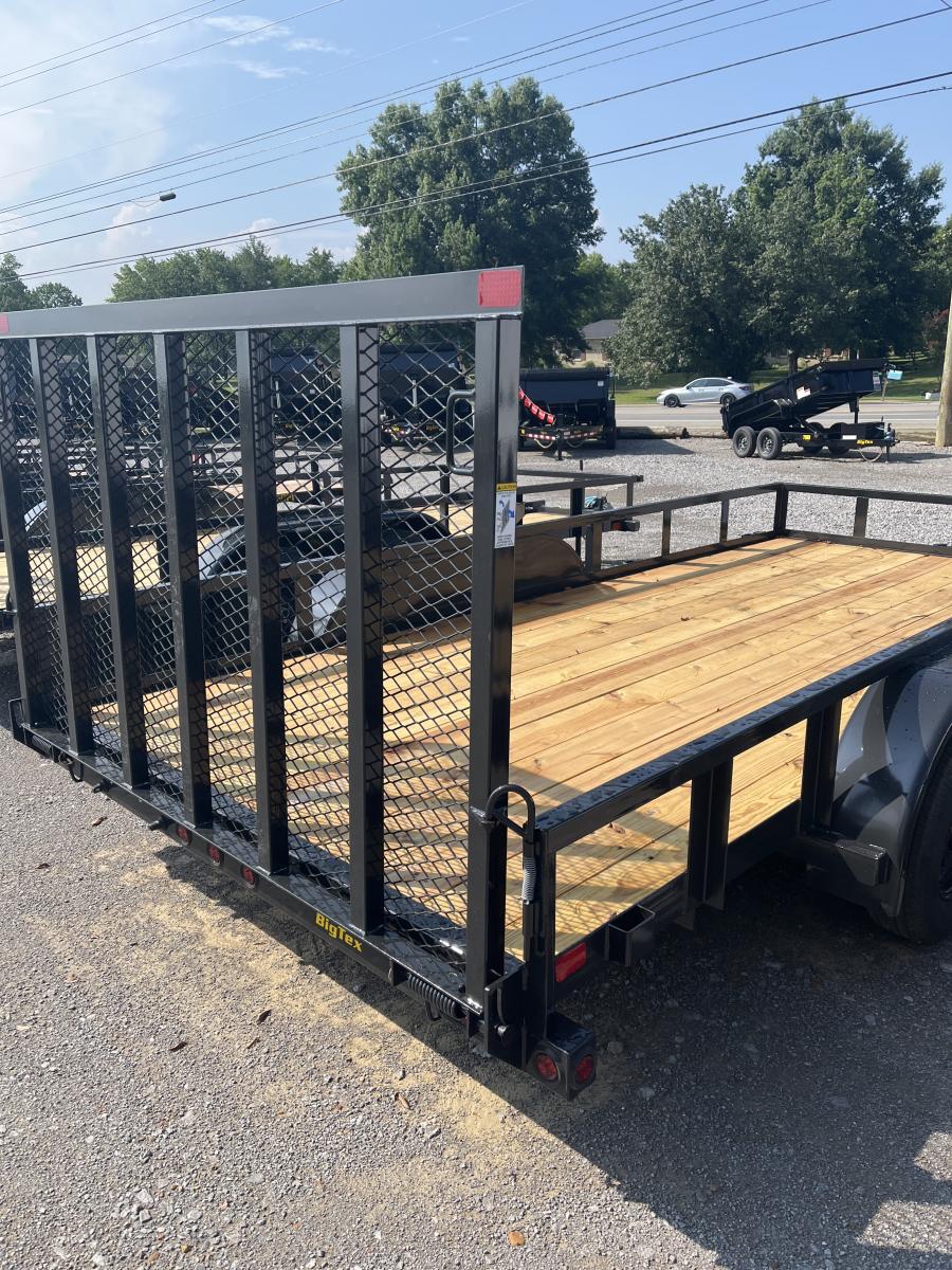 Big Tex 70PI 7K TAND SQ TU UTL 83"X16 2 BRAKES, BLK Image 3