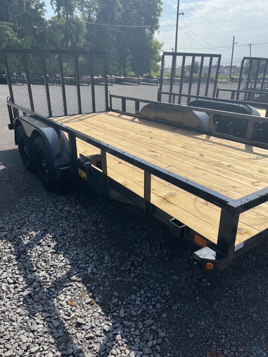 Big Tex 70PI 7K TAND SQ TU UTL 83"X16 2 BRAKES, BLK Image 4