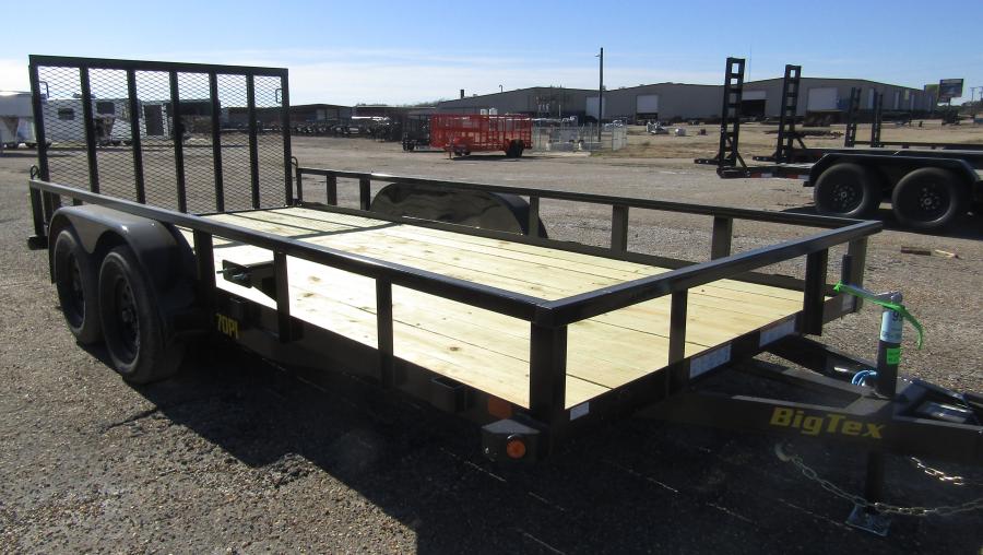 Big Tex 70PI 7K TAND SQ TU UTL 83"X18 BLK Image 2