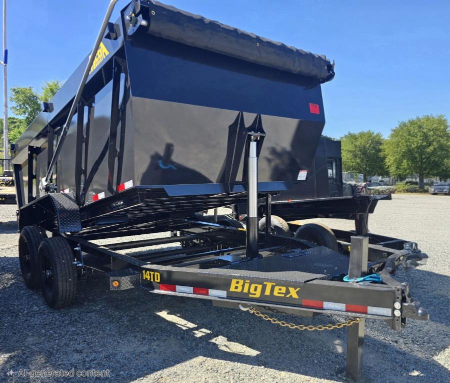Big Tex 14TD, Dump, 83" x 14', 15.4k, 4' Sides Image 3