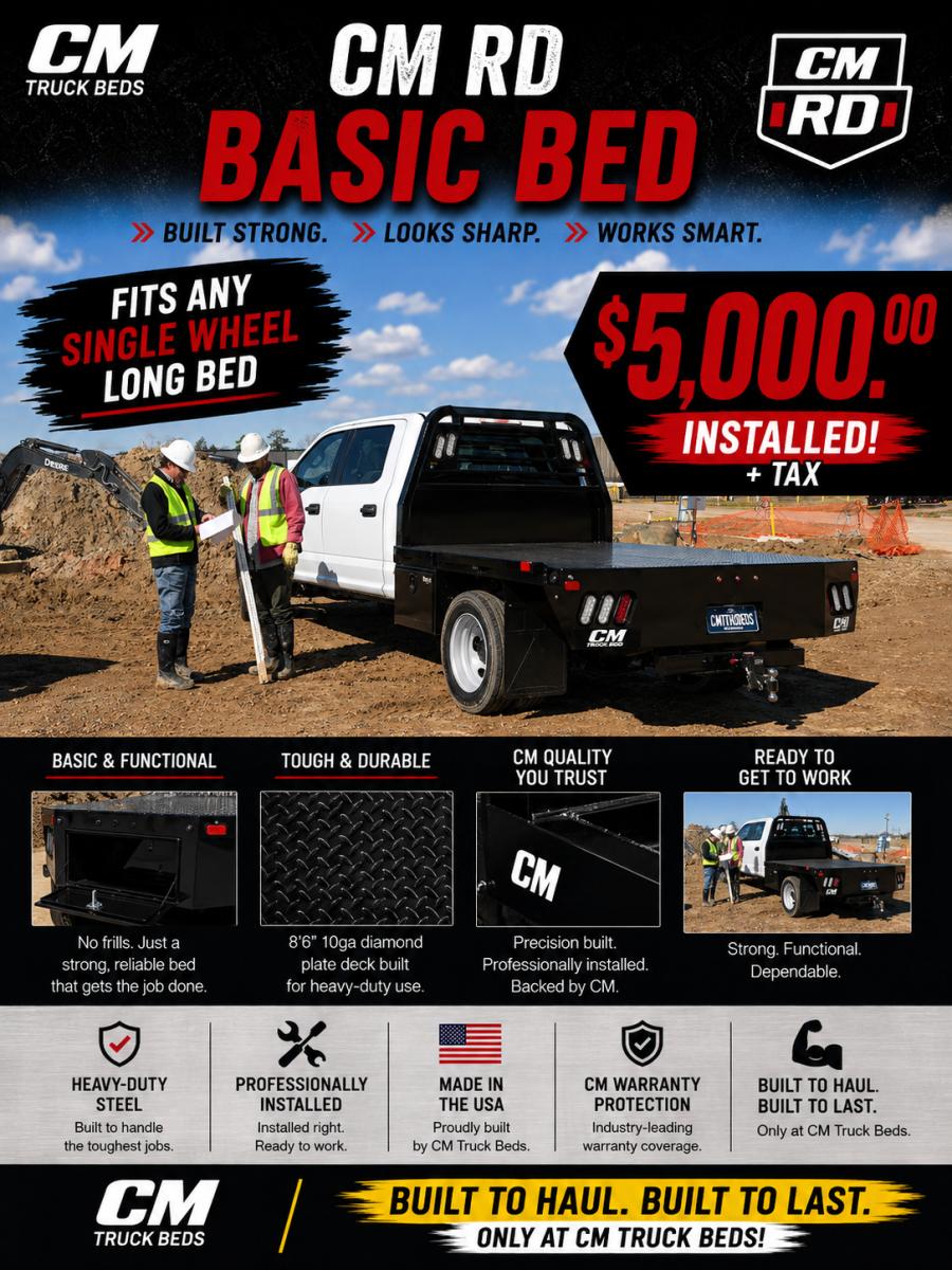 CM RD BED 86″ L X 84″ W X 58″ CA X 42″ RUNNERS Image 0