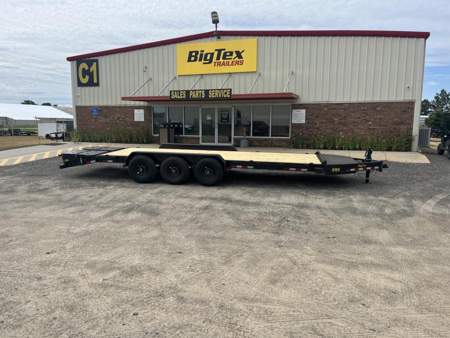 Big Tex 21EH 21K TAND EQUIP W/DT 83X24 MEGA RAMPS, BLK Image 0