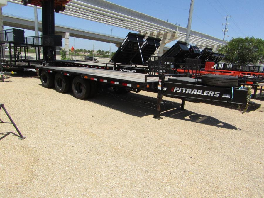 102″X20′ TRIPLE 10K AXLE HAUL TRAILER, NO RAMPS, 14 PLY TIRES, SPARE TIRE Image 0