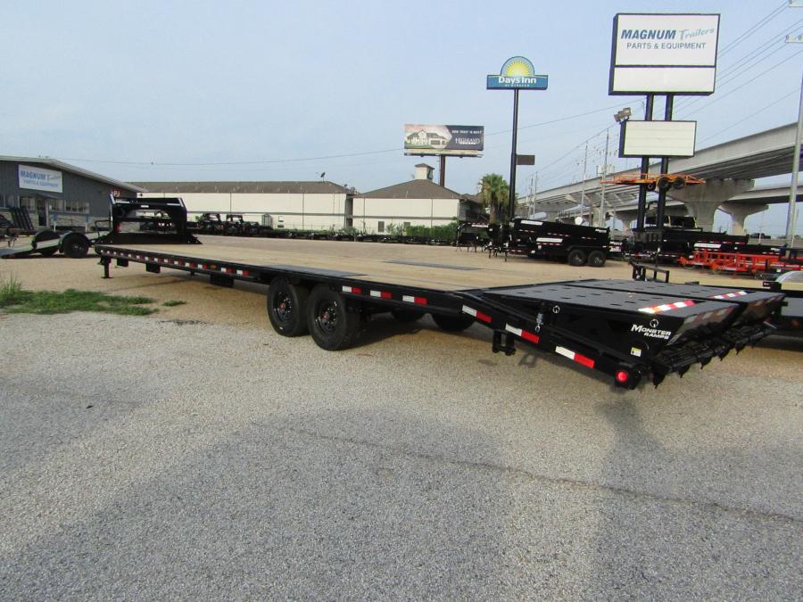 PJ LS, Gooseneck, 40' x 108", 17.5k, Dovetail, Ratchets w/ Slide Track Image 1