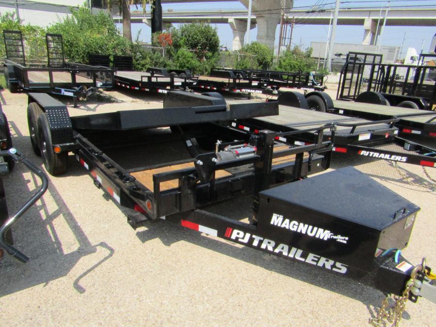 PJ TRAILERS T6J1 PJ 18X82, STK PCK, BW FULL DEC FR, FS TB, 12K WNCH, ROLLER Image 0