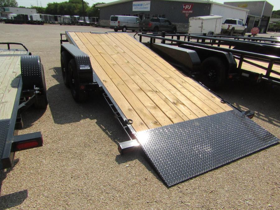 PJ TRAILERS T6J1 PJ 18X82, STK PCK, BW FULL DEC FR, FS TB, 12K WNCH, ROLLER Image 2