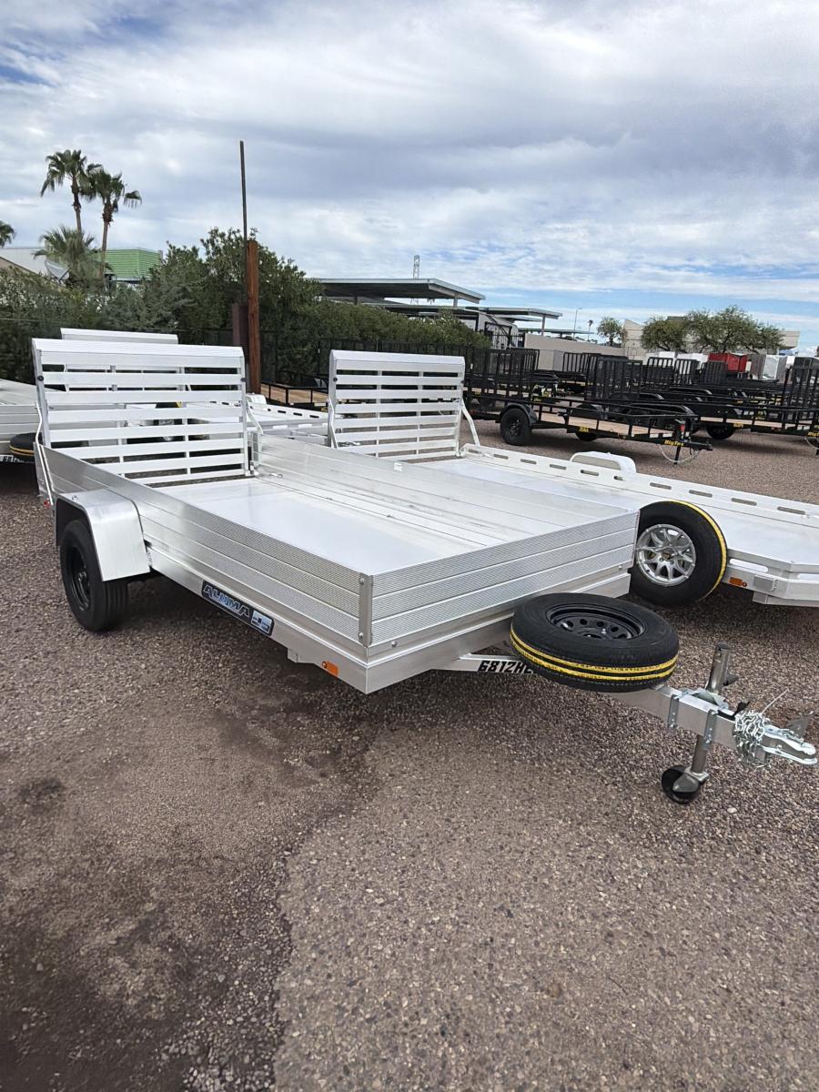 Aluma 6812 ALUMA 68" X 12 SA UTILITY TRAILER, ALUMINUM BI-FOLD GATE Image 0