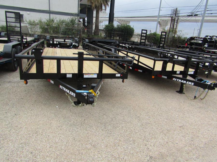 PJ TRAILERS P8J1 PJ 18X83,ANGLE PIPETOP TRAILER Image 0