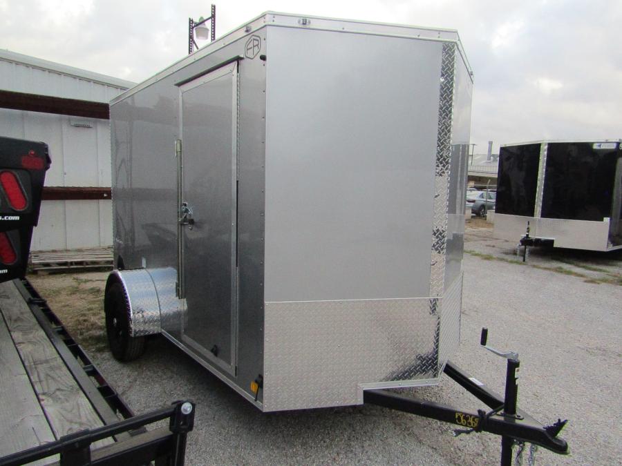 VHW6 6X10ENCLOSED RAMP DOOR SILVER Image 0