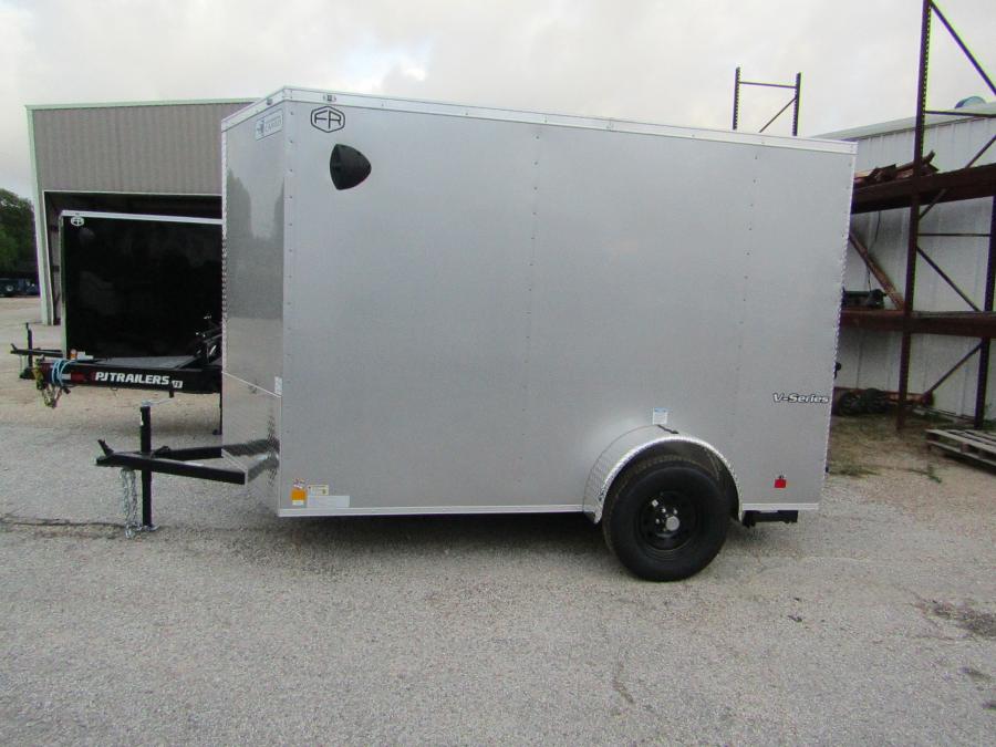 VHW6 6X10ENCLOSED RAMP DOOR SILVER Image 1