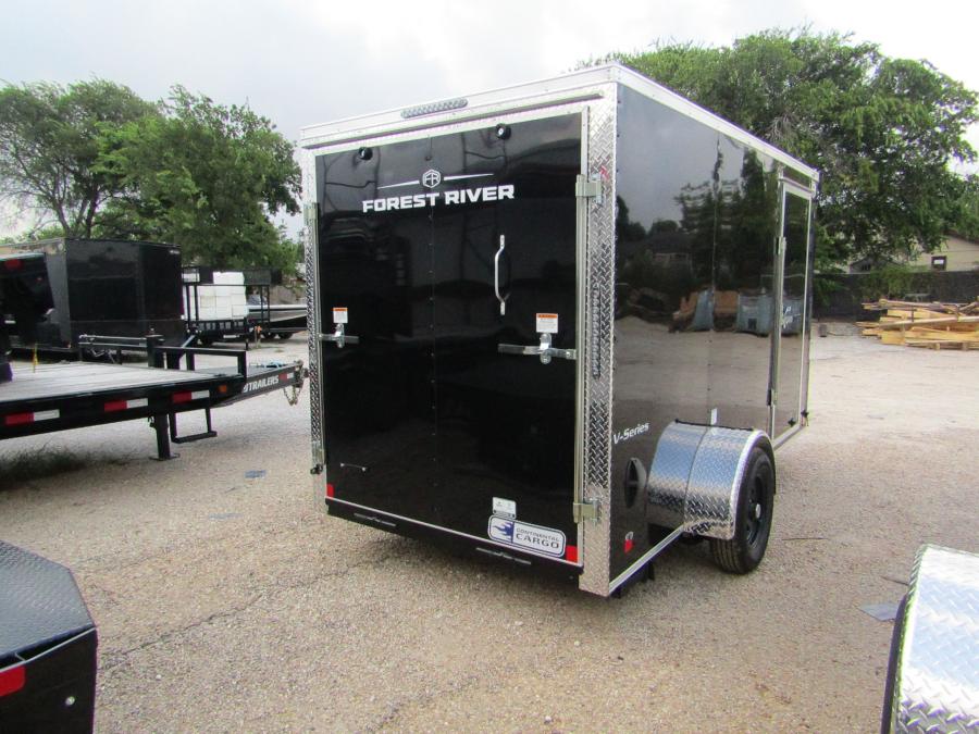 VHW6 6X12 ENCLOSED RAMP DOOR BLACK Image 1