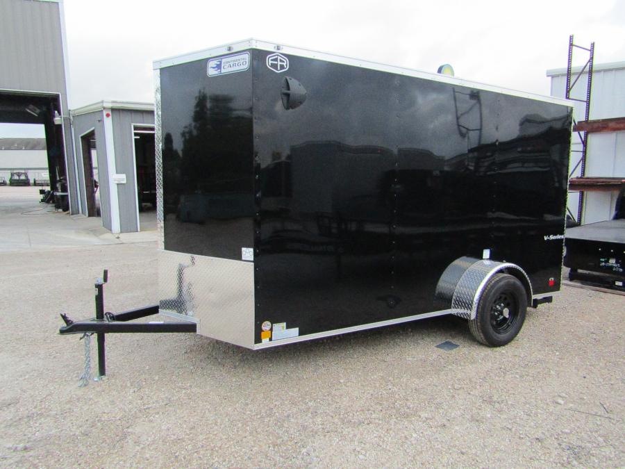 VHW6 6X12 ENCLOSED RAMP DOOR BLACK Image 2