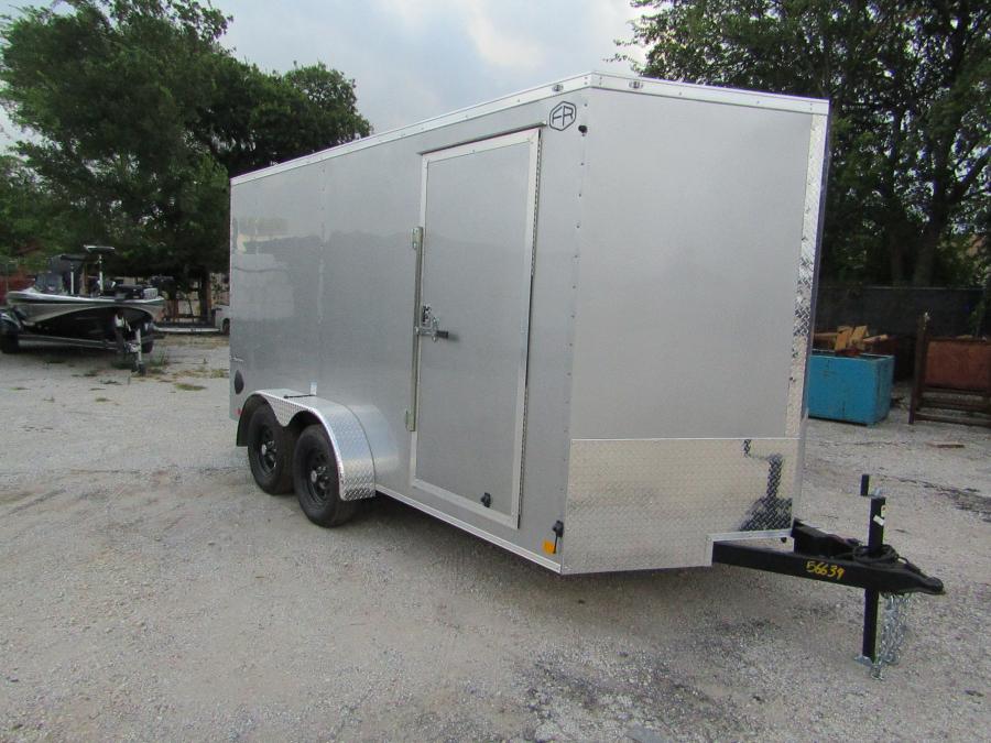 VHW7 7X14ENCLOSED RAMP DOOR SILVER Image 0