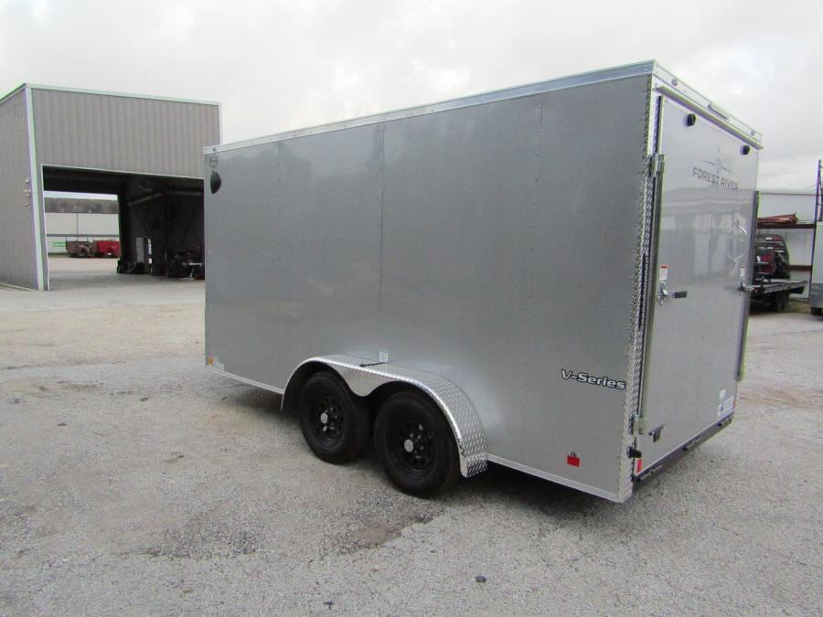 VHW7 7X14ENCLOSED RAMP DOOR SILVER Image 2