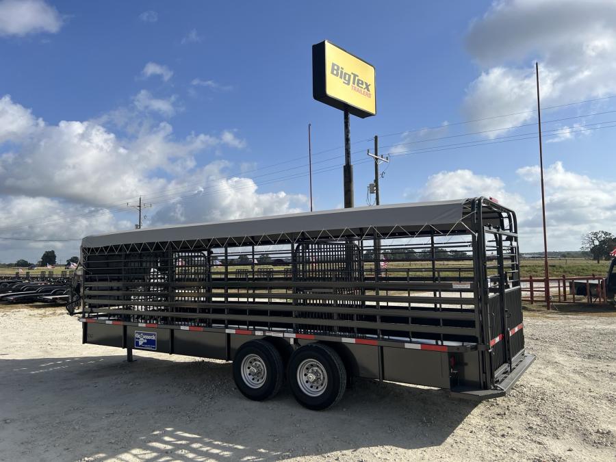 STEEL GN LIVESTOCK TRAILER 24 X 6.8 W/ (2) 7K AXLES BY GOOSENECK Image 0