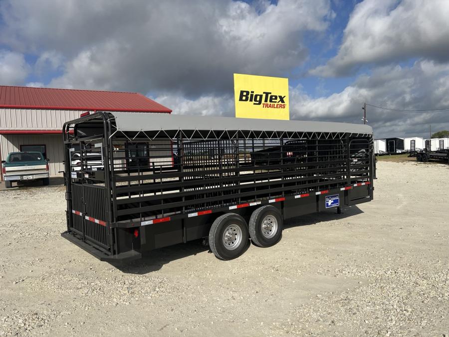 STEEL GN LIVESTOCK TRAILER 24 X 6.8 W/ (2) 7K AXLES BY GOOSENECK Image 3