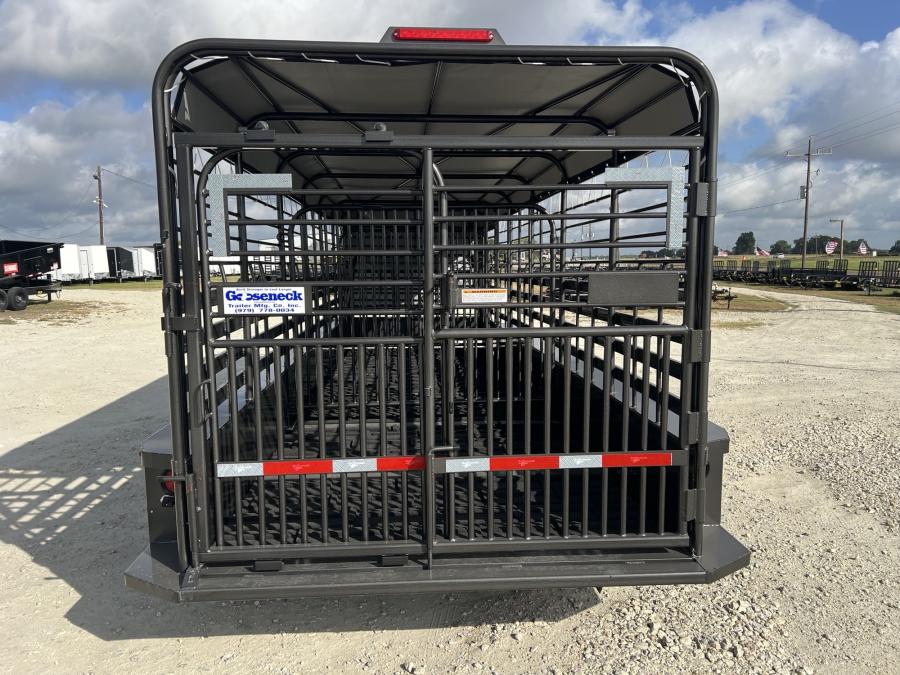 STEEL GN LIVESTOCK TRAILER 24 X 6.8 W/ (2) 7K AXLES BY GOOSENECK Image 4