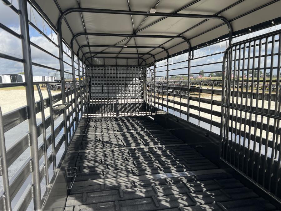 STEEL GN LIVESTOCK TRAILER 24 X 6.8 W/ (2) 7K AXLES BY GOOSENECK Image 7