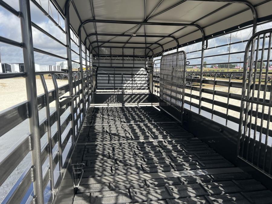 STEEL GN LIVESTOCK TRAILER 24 X 6.8 W/ (2) 7K AXLES BY GOOSENECK Image 8