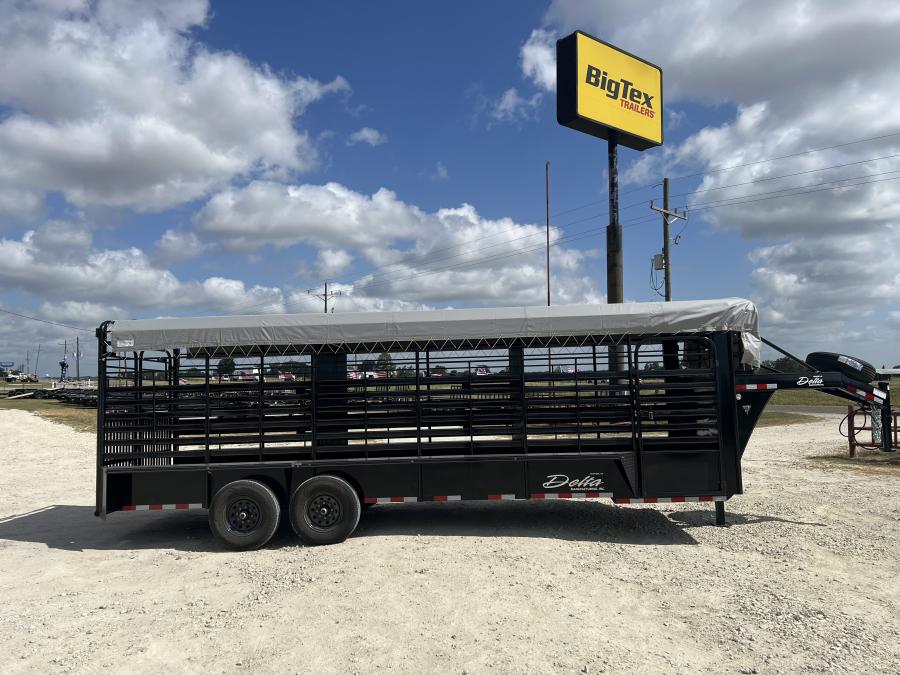 24′ x 6’8″ x 7′ GN LIVESTOCK TRAILER BY DELTA MFG Image 0