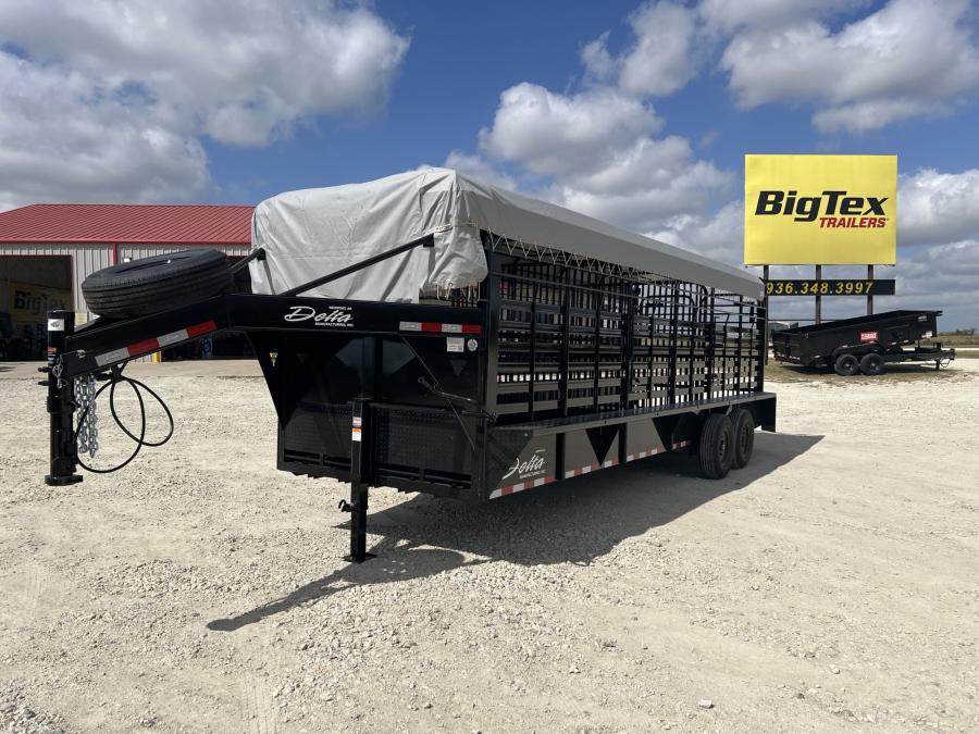 24′ x 6’8″ x 7′ GN LIVESTOCK TRAILER BY DELTA MFG Image 2