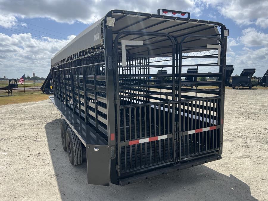 24' x 6'8" x 7' GN LIVESTOCK TRAILER BY DELTA MFG Image 4
