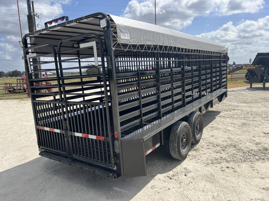24' x 6'8" x 7' GN LIVESTOCK TRAILER BY DELTA MFG Image 5