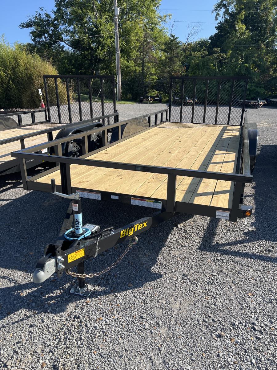 Big Tex 70PI 7K TAND SQ TU UTL 83"X20 2 BRAKES, BLK Image 0