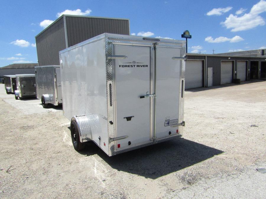 VHW6 6X12 ENCLOSED DBL DOOR WHITE B Image 1