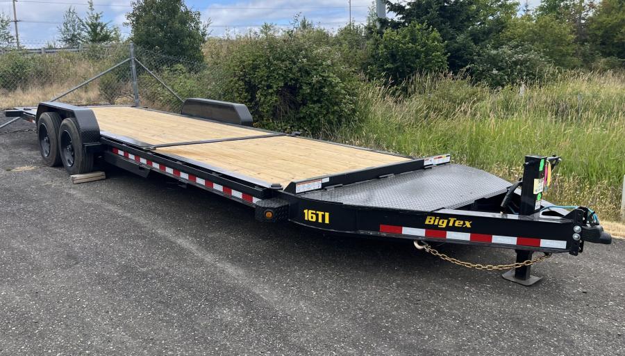 Big Tex 16TI 83" x 22 (16 + 6) Heavy Duty I-Beam Tilt Bed Trailer Image 0