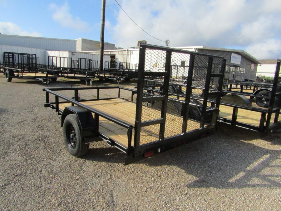 77"X10' SINGLE AXLE UTILITY TRAILER W/ CLEATED RAMPGATE Image 2