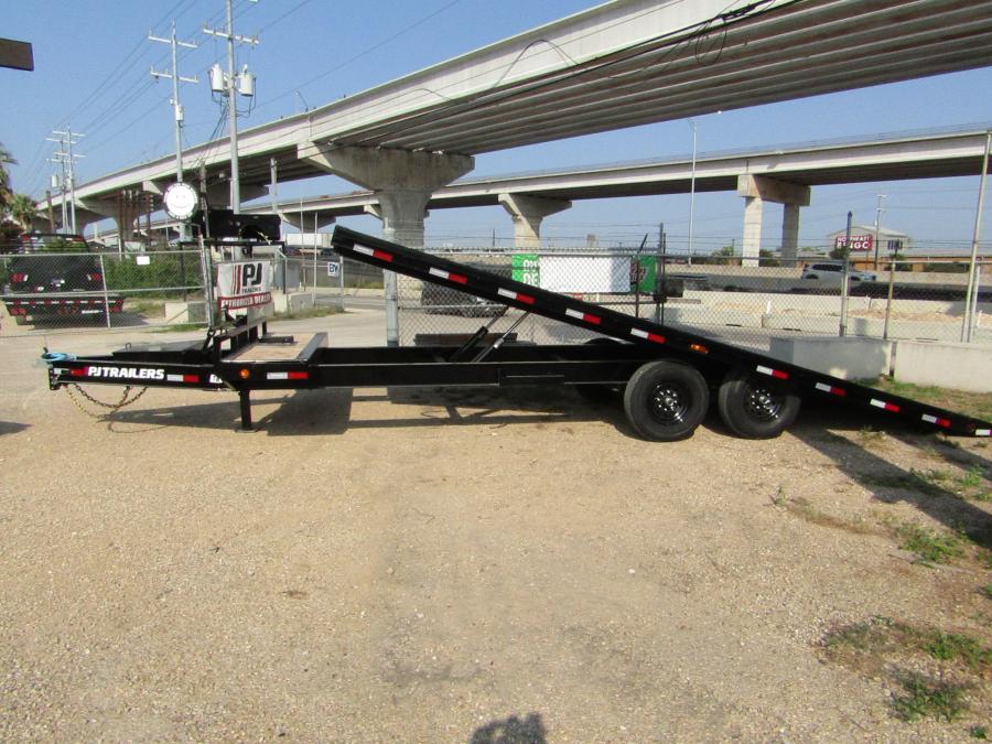 PJ TRAILERS T8J2 PJ 24X102 TILT, 2-7K LR-G, ES BK, SP, FS DVD TB, WP RCV HTCH Image 0