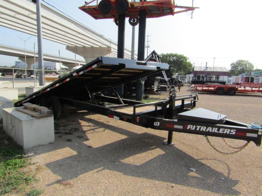 PJ TRAILERS T8J2 PJ 24X102 TILT, 2-7K LR-G, ES BK, SP, FS DVD TB, WP RCV HTCH Image 2