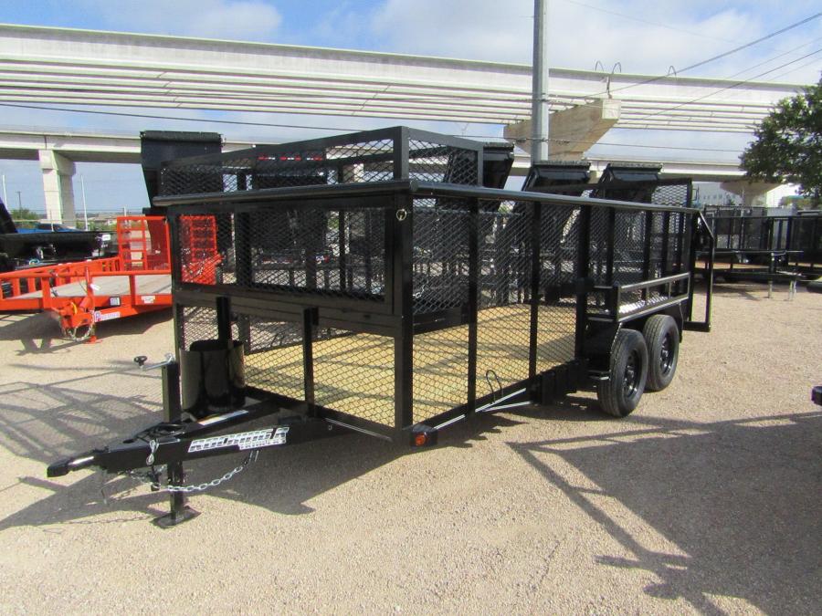 83X1 83"x16 LANDSCAPE TRAILER W/ 5 ROCKING R Image 0