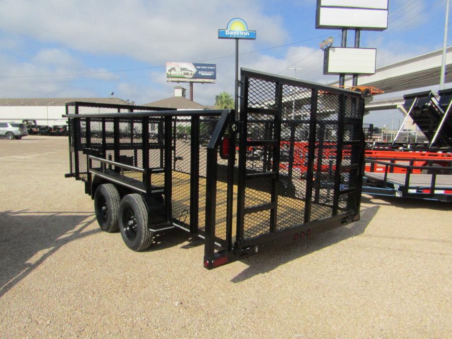 83X1 83"x16 LANDSCAPE TRAILER W/ 5 ROCKING R Image 1