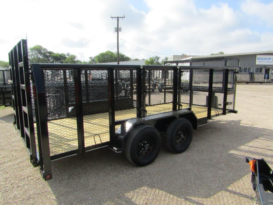 83X1 83"x16 LANDSCAPE TRAILER W/ 5 ROCKING R Image 2