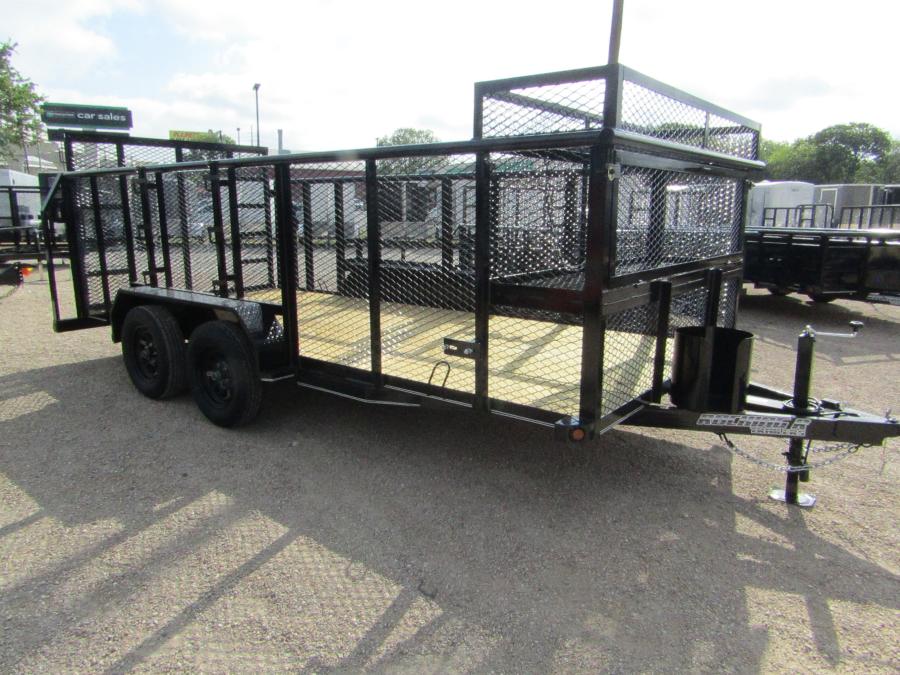 83X1 83"x16 LANDSCAPE TRAILER W/ 5 ROCKING R Image 3