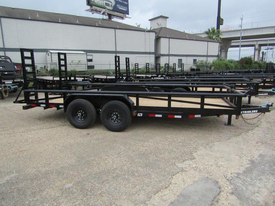 83"X18' HD BUMPER PULL W/ 7K AXLES, 5' FOLD UP RAMPS Image 4