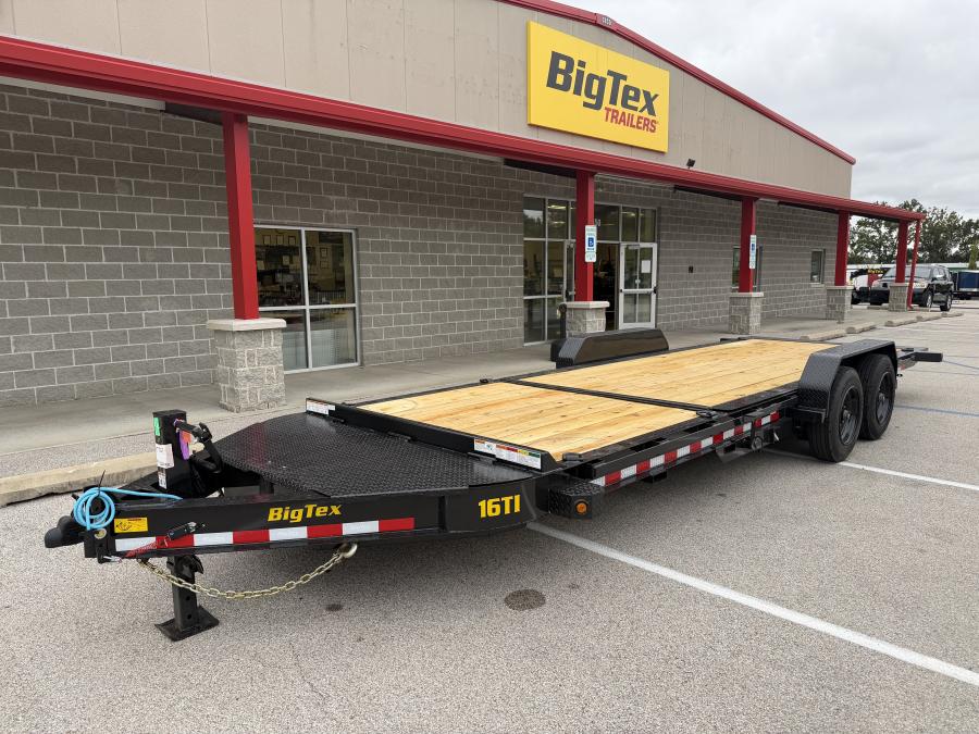 Big Tex 16TI 83" x 22 (16 + 6) Heavy Duty I-Beam Tilt Bed Trailer Image 0