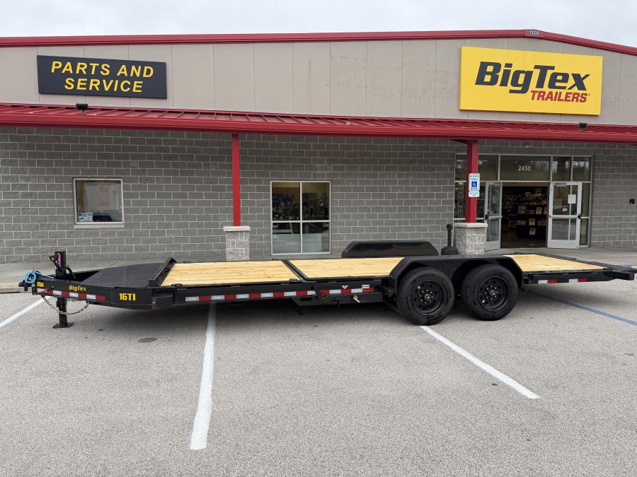 Big Tex 16TI 83" x 22 (16 + 6) Heavy Duty I-Beam Tilt Bed Trailer Image 1