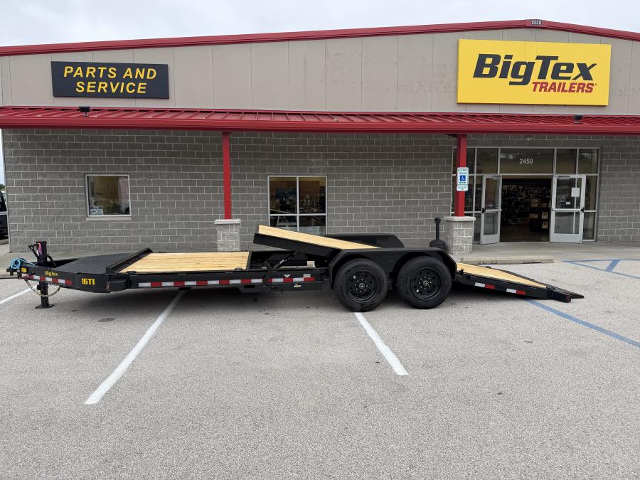 Big Tex 16TI 83" x 22 (16 + 6) Heavy Duty I-Beam Tilt Bed Trailer Image 2