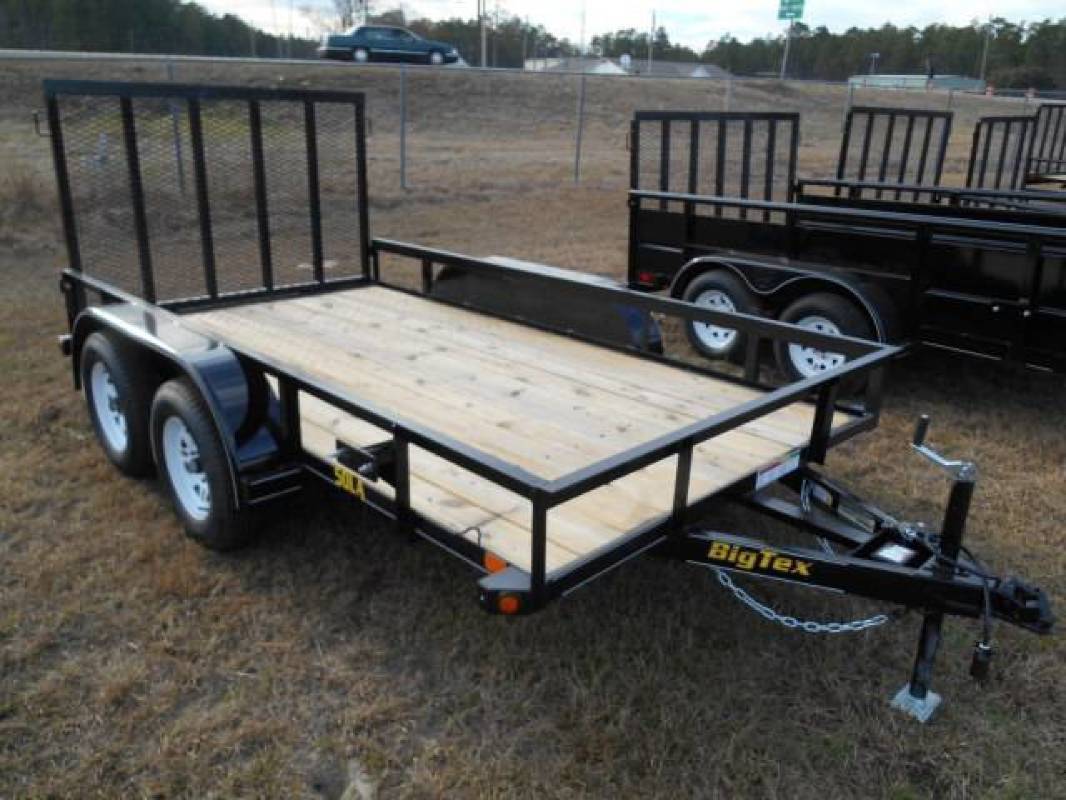 50LA-77" x 18 Tandem Axle Angle Iron Utility Trailer