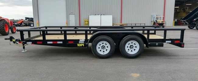 2022 NEW 10PI-83" x 16 Pro Series Tandem Axle Pipe Top Utility Trailer
