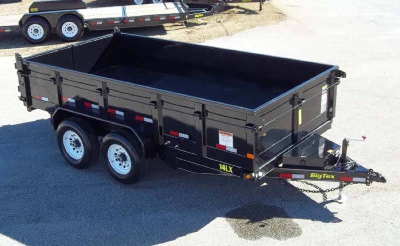 Big Tex 83"x16' Tandem Axle Low Profile Extra Wide Dump